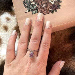 Ring,Size 8 1/2,Ring bomb party,Pink diamond.